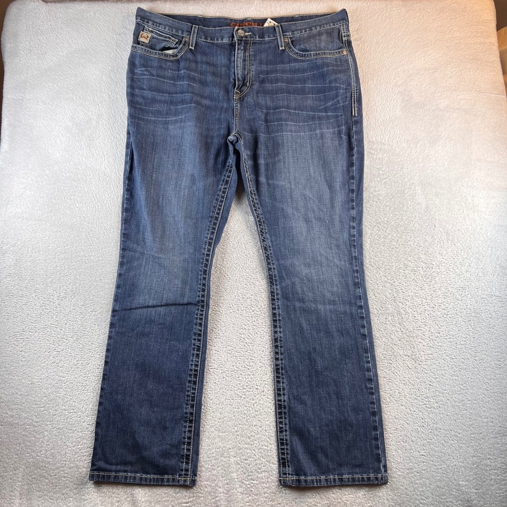 Cinch Ian Mens Slim Fit Bootcut Jeans Medium Wash Denim 40x32 MB55636001